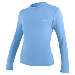 Womens rashguard O'Neill Basic Skins L/S Sun Shirt Azurine