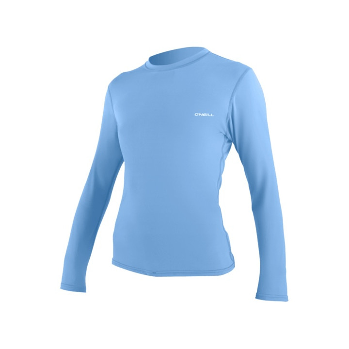 Womens rashguard O'Neill Basic Skins L/S Sun Shirt Azurine