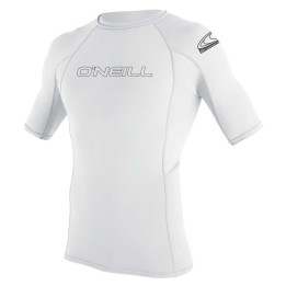 Mens rashguard O'Neill Basic Skins S/S White