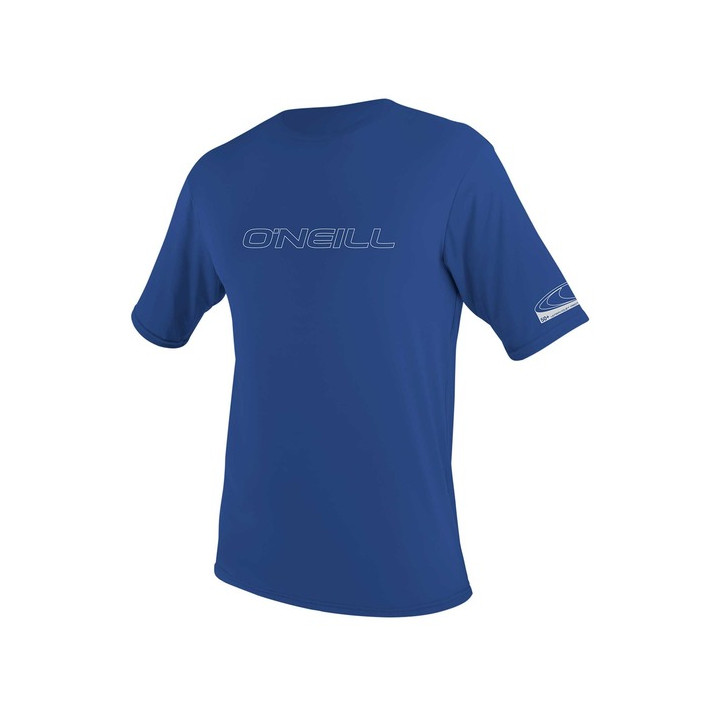 Mens rashguard O'Neill Basic Skins S/S Sun Shirt Pacific