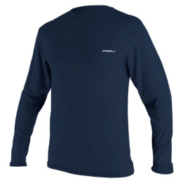 Mens rashguard O'Neill Basic Skins L/S Sun Shirt Navy