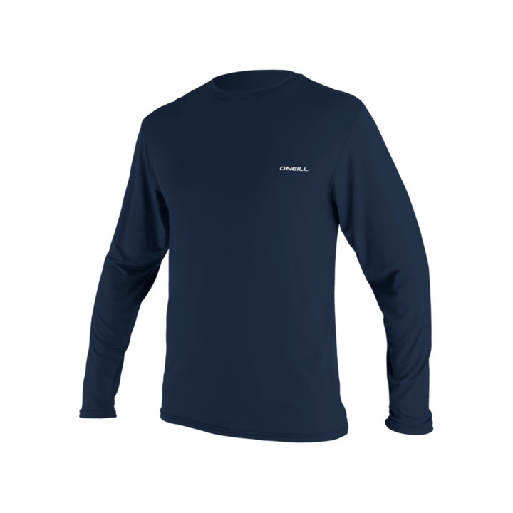 Mens rashguard O'Neill Basic Skins L/S Sun Shirt Navy