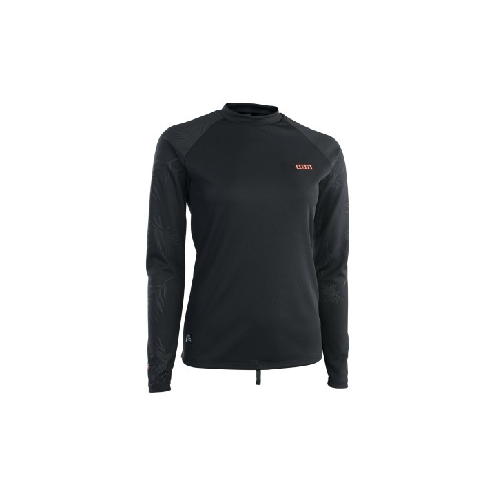 Womens rashguard ION Wetshirt Hood Longsleeve Black