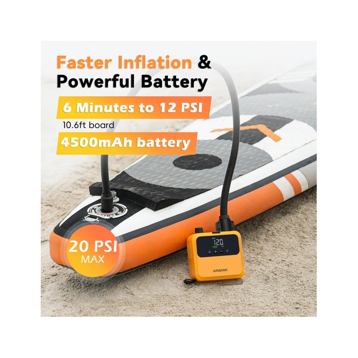 Electric pump AIRBANK Pulse Pro for kite, wing, SUP - 20 PSI