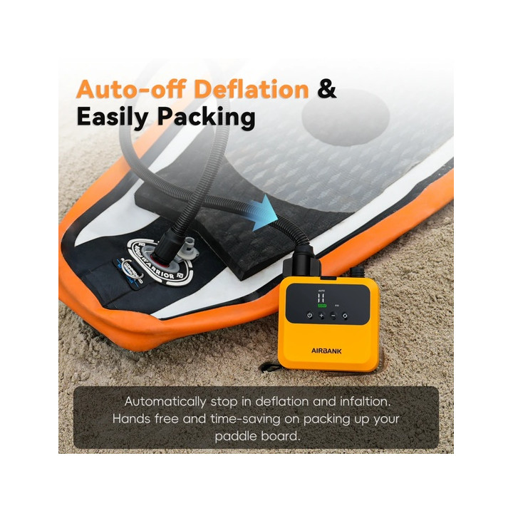 Electric pump AIRBANK Pulse Pro for kite, wing, SUP - 20 PSI