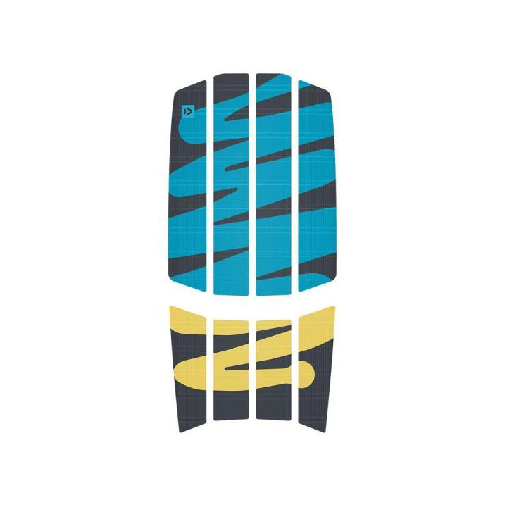 Surfboard footpad Duotone Traction Pad Team Front Dark-grey/Blue -3mm