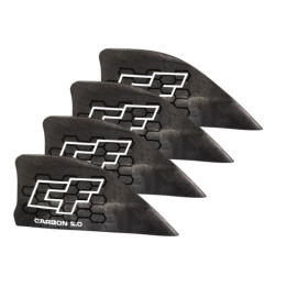 Kiteboard fins CrazyFly Carbon (set of 4 pcs)
