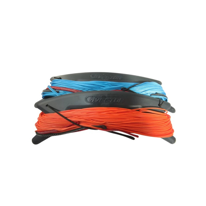 Kiteline Vector Quad Pro Pre-stretched Orange/Blue 375/375kg (4 lines)