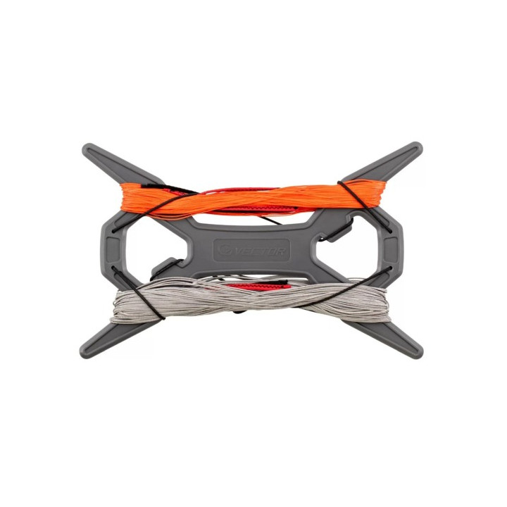 Kiteline Vector Quad Pro Pre-stretched Grey/Red 170/75kg (4 lines)