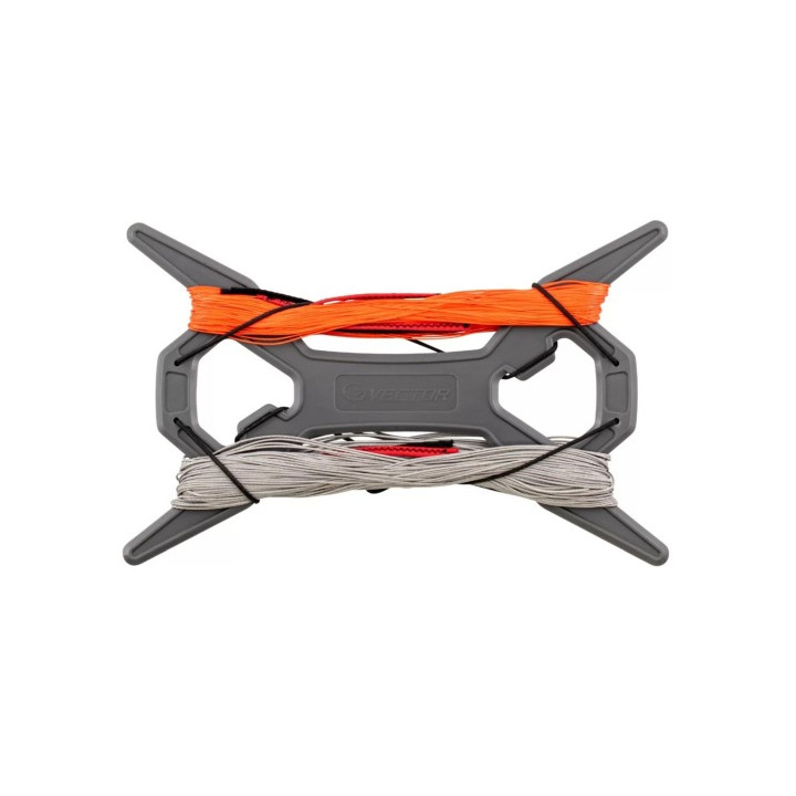 Kiteline Vector Quad Pro Pre-stretched Orange/Grey 350/150kg (4 lines)
