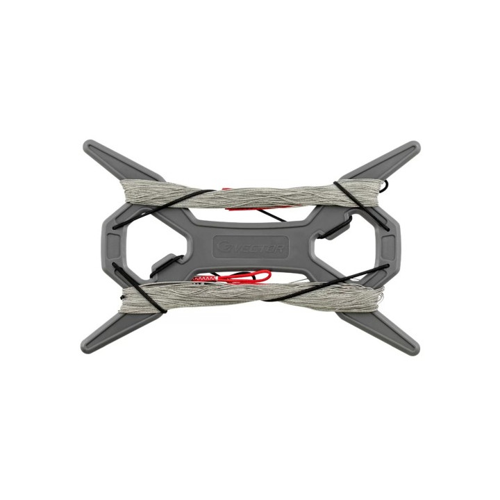 Kiteline Vector Quad Pro Pre-stretched Grey 50/50kg (4 lines)