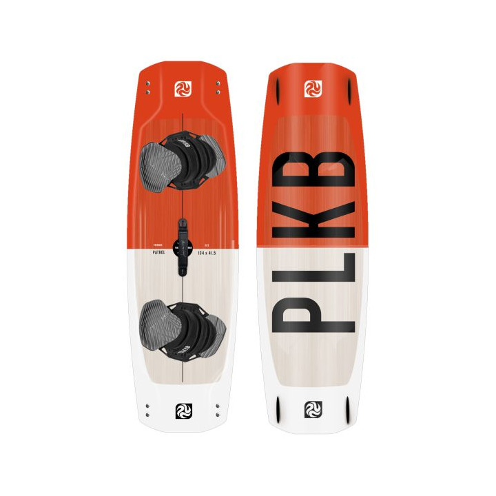 Twintip kiteboard PLKB Patrol V3 with bindings