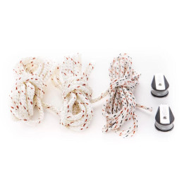 UNIFIBER Race Adjustable Outhaul System Rope Set &  Pulleys UF053010024
