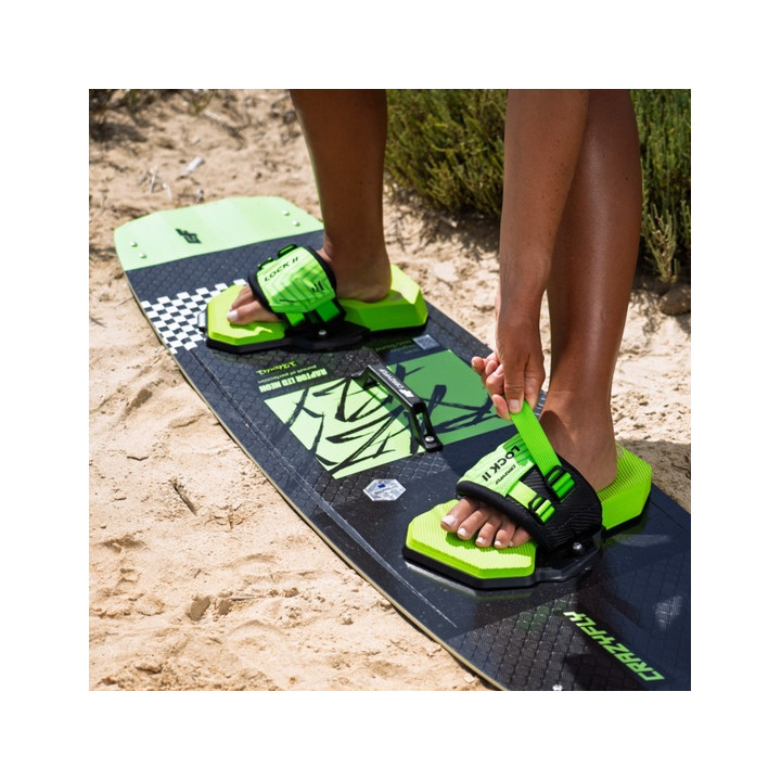 Bindings, pads and straps CrazyFly Lock II Green
