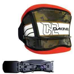 DAKINE C-2 Harness - S Sunflare Camo w/ Connect Spreader Bar Kite 8"