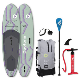 Inflatable windSUP board Duotone Alfa WS Air 11'0 - package with paddle