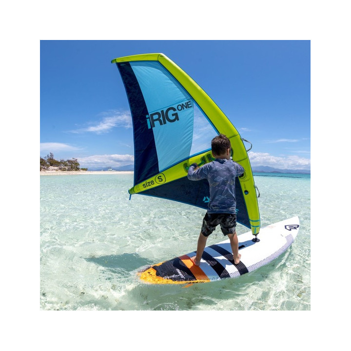 Inflatable windsurf rig Duotone iRig.One M (3.5) white/orange