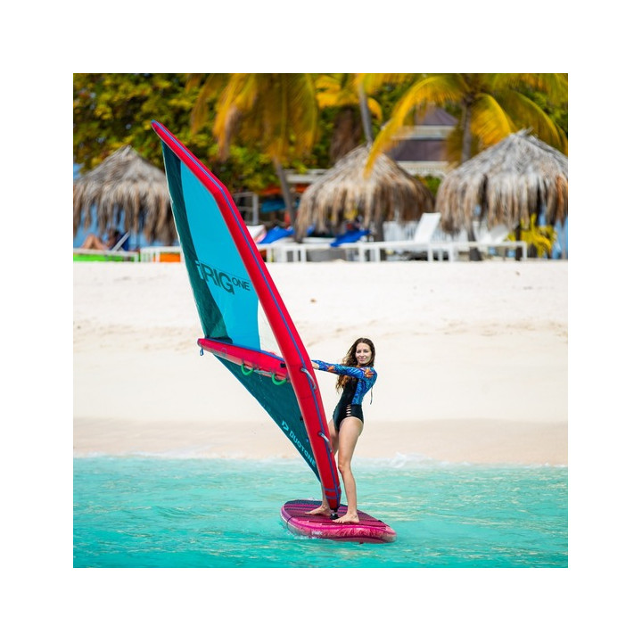 Inflatable windsurf rig Duotone iRig.One M (3.5) white/orange