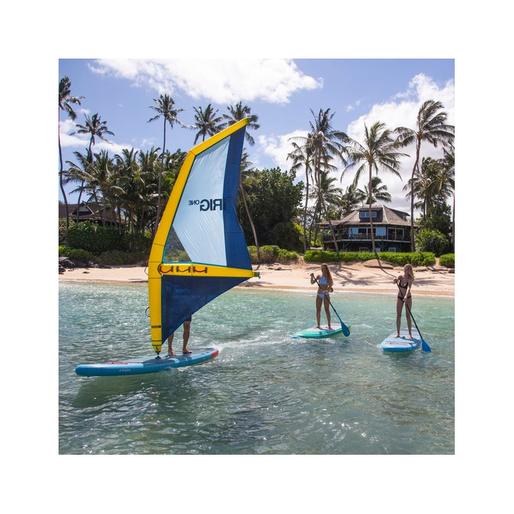 Inflatable windsurf rig Duotone iRig.One M (3.5) white/orange