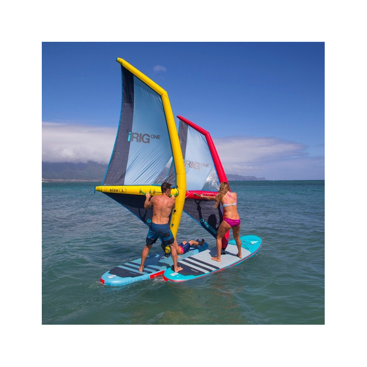 Inflatable windsurf rig Duotone iRig.One M (3.5) white/orange