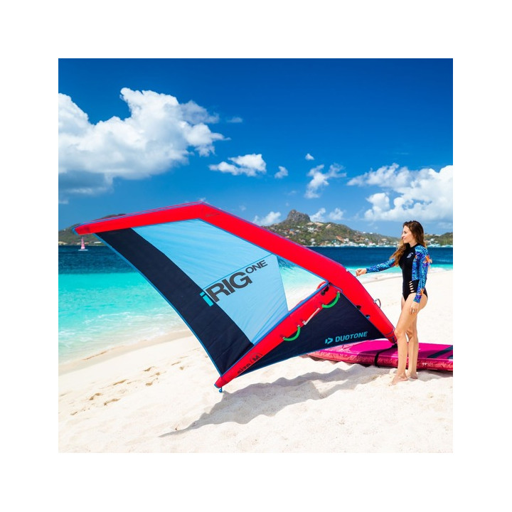 Inflatable windsurf rig Duotone iRig.One M (3.5) white/orange