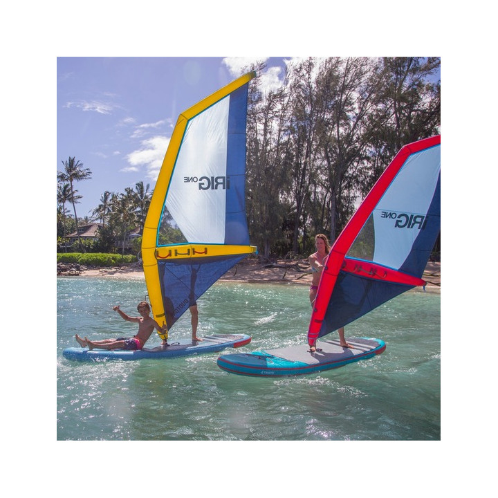 Inflatable windsurf rig Duotone iRig.One M (3.5) white/orange