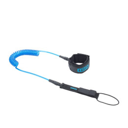 SUP Board leash ION Core Coiled Ankle blue