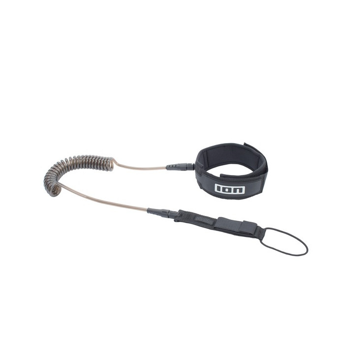 SUP Board leash ION Core Coiled Knee black