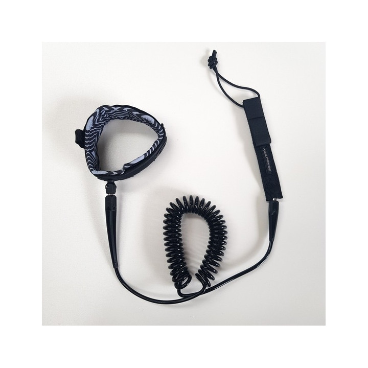 Board leash NeilPryde Race Coiled Black 10'