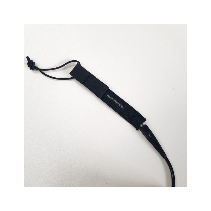 Board leash NeilPryde Race Coiled Black 10'