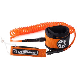 Board leash ankle Unifiber Coil Ankle Leash Orange 8'
