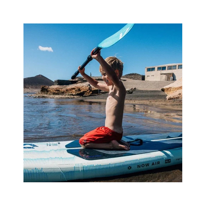 Inflatable SUP board for kids Duotone Now Air SLS 7'10 - package with paddle